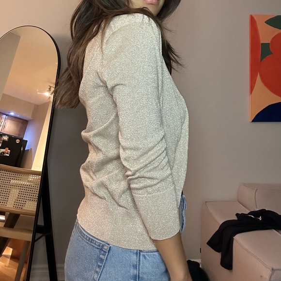 Banana republic sparkly cardigan size M - Picture 2 of 3